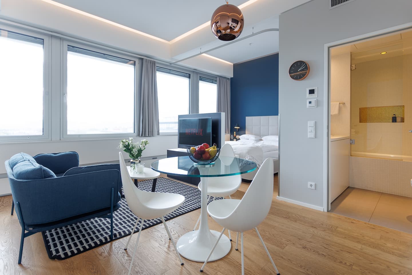 Modernes Apartment im 6. Stock mit Panoramablick